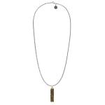 E447SBR ketting zilver - messing SXM-earth Collectie