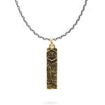 E447SBR ketting zilver - messing SXM-earth Collectie