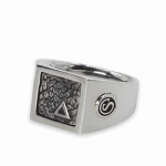 442SIL Zegel Ring ELEMENTS Collectie