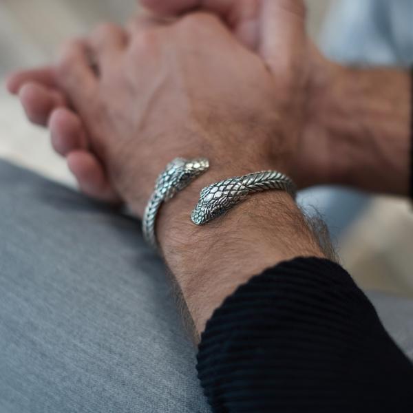 S20 Slangen Armband Zilver Heren Fierce Collectie