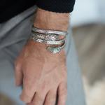S20 Slangen Armband Zilver Heren Fierce Collectie
