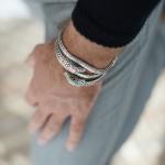 S20 Slangen Armband Zilver Heren Fierce Collectie