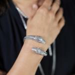 S20 Slangen Armband Zilver Dames Fierce Collectie
