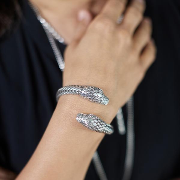 S20 Slangen Armband Zilver Dames Fierce Collectie