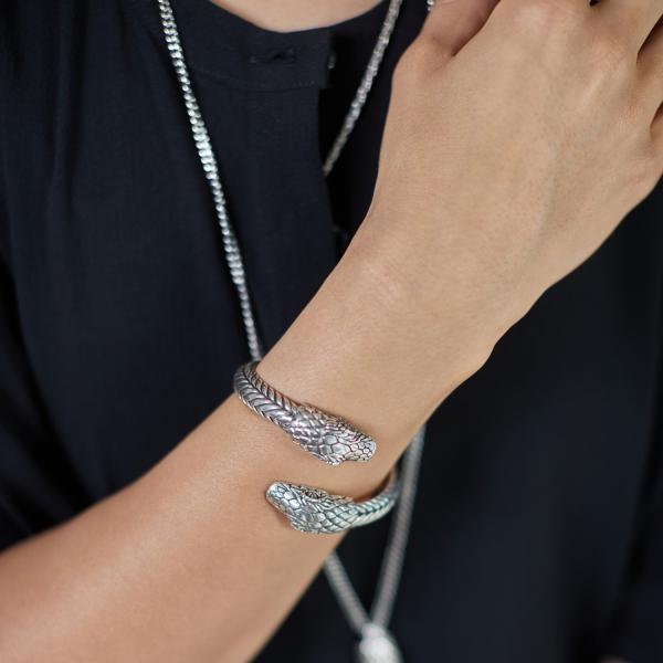 S20 Slangen Armband Zilver Dames Fierce Collectie