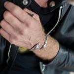 S22 Slang Armband Zilver Heren Fierce Collectie