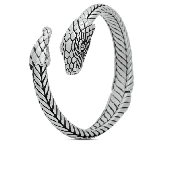S22 Slang Armband Zilver Fierce Collectie