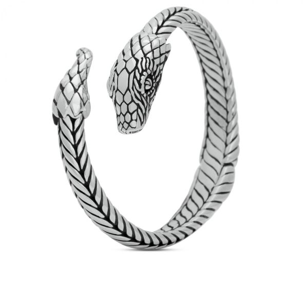 Verzoekschrift steen Kaliber Shop Zilveren Slang Armband | FIERCE by SILK JEWELLRY