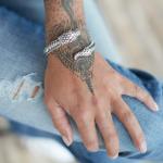S22 Slang Armband Zilver Dames Fierce Collectie