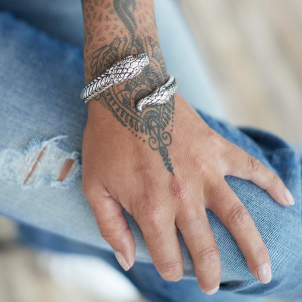 S22 Slang Armband Zilver Dames Fierce Collectie