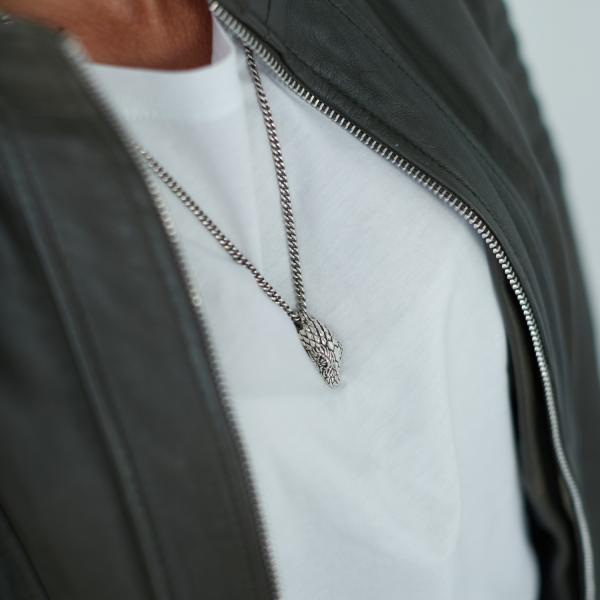 S26 Zilveren Ketting met slang Dames Fierce Collectie