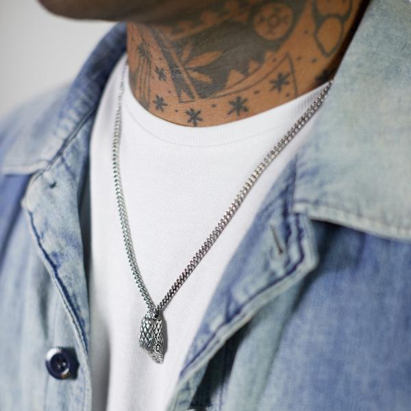 S26 Zilveren Ketting met slang Heren Fierce Collectie