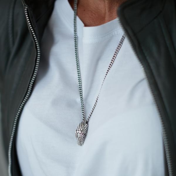 S26 Zilveren Ketting met slang Dames Fierce Collectie
