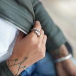 S28 Zilveren Slangen Ring Dames Fierce Collectie