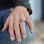 S28 Zilveren Slangen Ring Heren Fierce Collectie