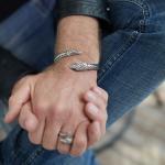 S28 Zilveren Slangen Ring Heren Fierce Collectie