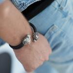 S41 Tijger Armband Leer Heren Fierce Collectie