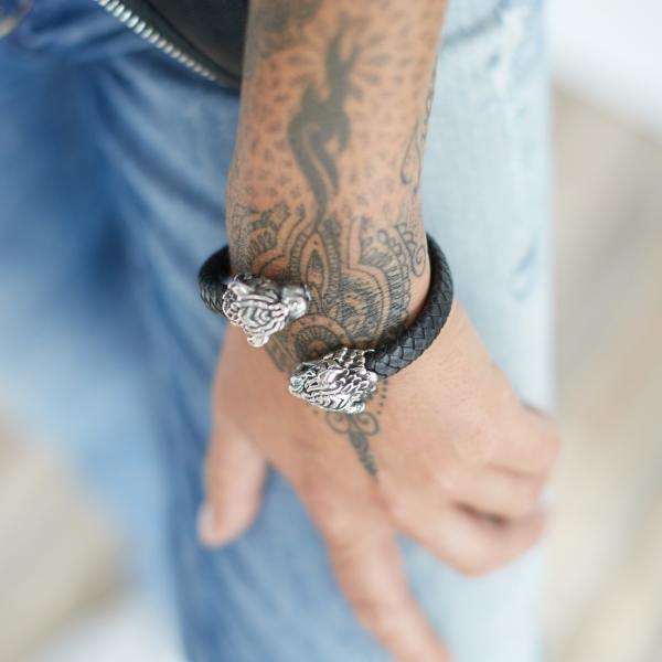 S41 Tijger Armband Leer Dames Fierce Collectie