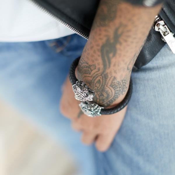 S41 Tijger Armband Leer Dames Fierce Collectie