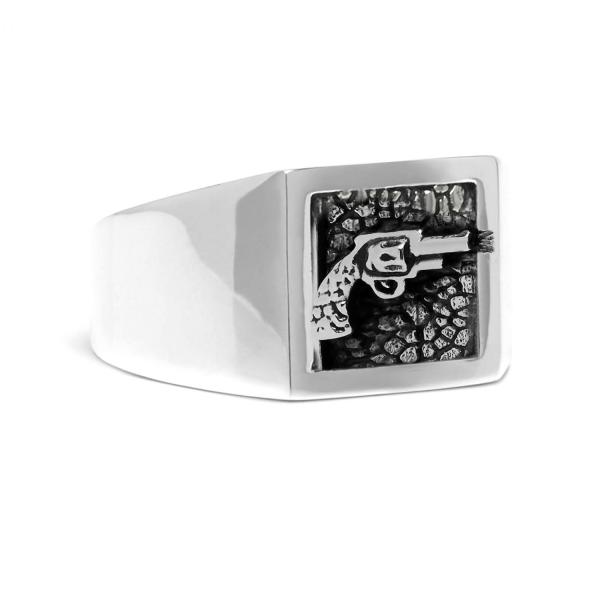 X010 zegelring zilver SXM - Essentials Collectie