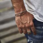 X021 armband zilver DOUBLE LINKED Collectie