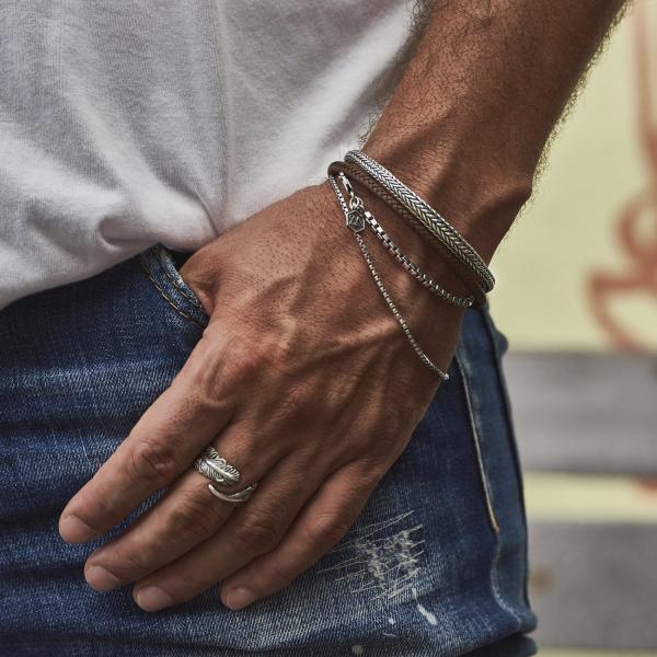 X024 armband zilver LINKED Collectie