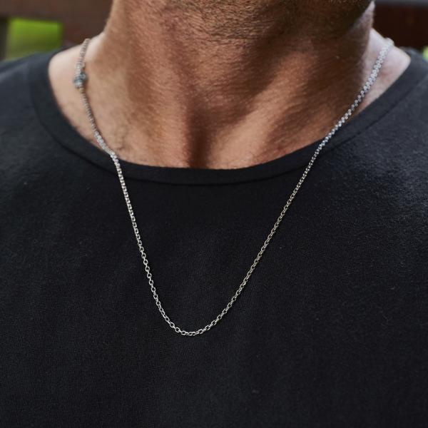 X036 ketting zilver LINKED Collectie