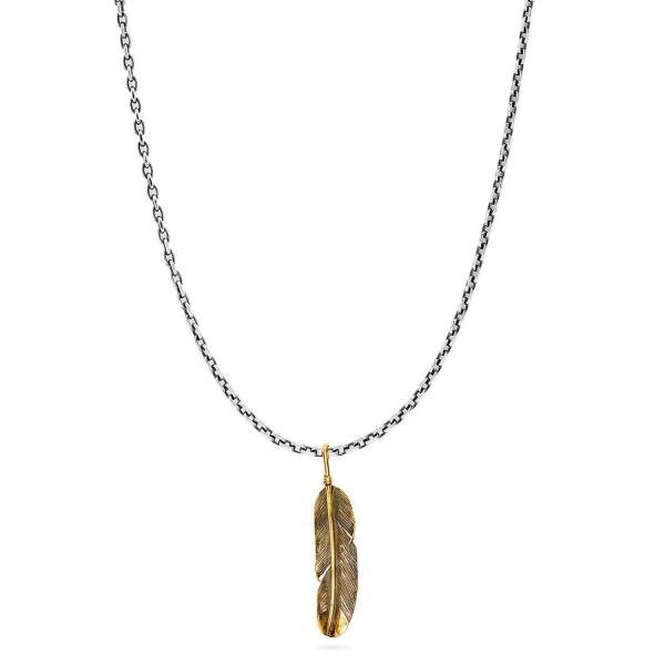 X060SBR ketting & hanger silver - messing SXM - Essentials Collectie