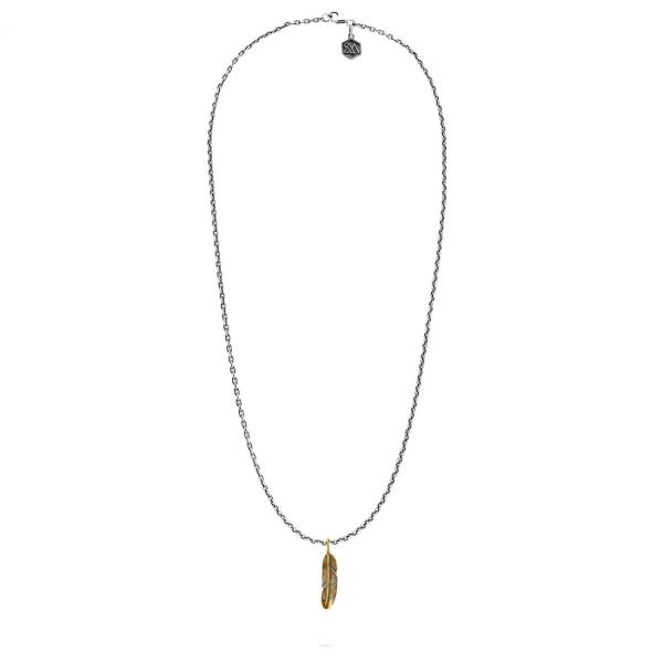 X061SBR ketting & hanger zilver - messing SXM - Essentials Collectie