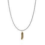 X061SBR ketting & hanger zilver - messing SXM - Essentials Collectie