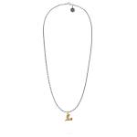 X062SBR ketting & hanger zilver - messing SXM - Essentials Collectie