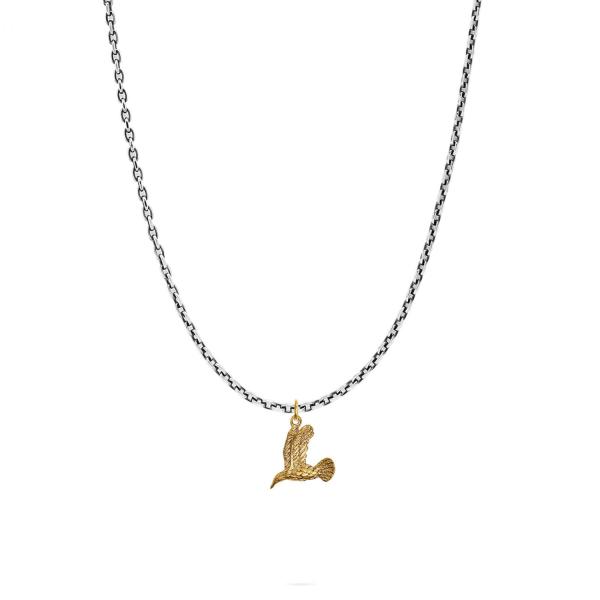 X062SBR ketting & hanger zilver - messing SXM - Essentials Collectie