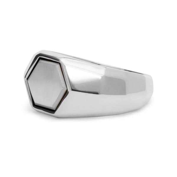 X201 zegel ring zilver SXM - Edged Collectie