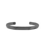 X202SRP bangle zilver rutheniumplated SXM - Edged Collectie