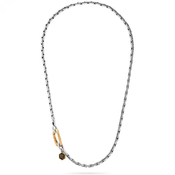 X304SGP ketting zilver - goldplated SXM - Bambu Collectie