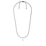 X306BRN ketting paracord zilver SXM - Bambu Collectie