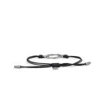 X310BLK armband paracord zilver SXM - Bambu Collectie
