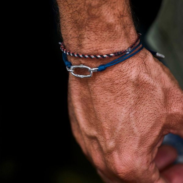 X310BLU armband paracord zilver