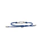 X310BLU armband paracord zilver SXM - Bambu Collectie