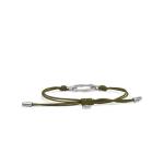 X310OLV armband paracord zilver SXM - Bambu Collectie