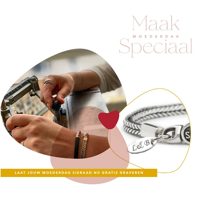 sieraad cadeau voor haar - graveer en personaliseer armband ketting hannger