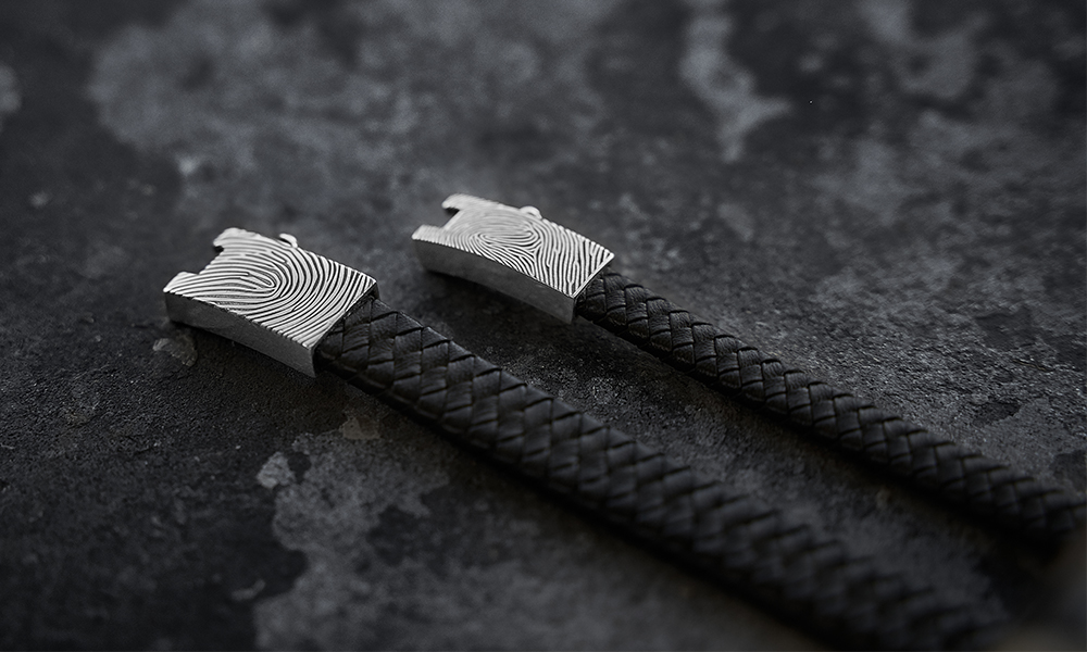 leren armband met gravure