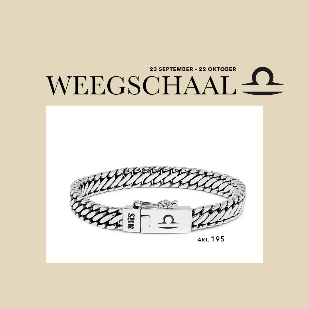 Weegschaal armband zilver