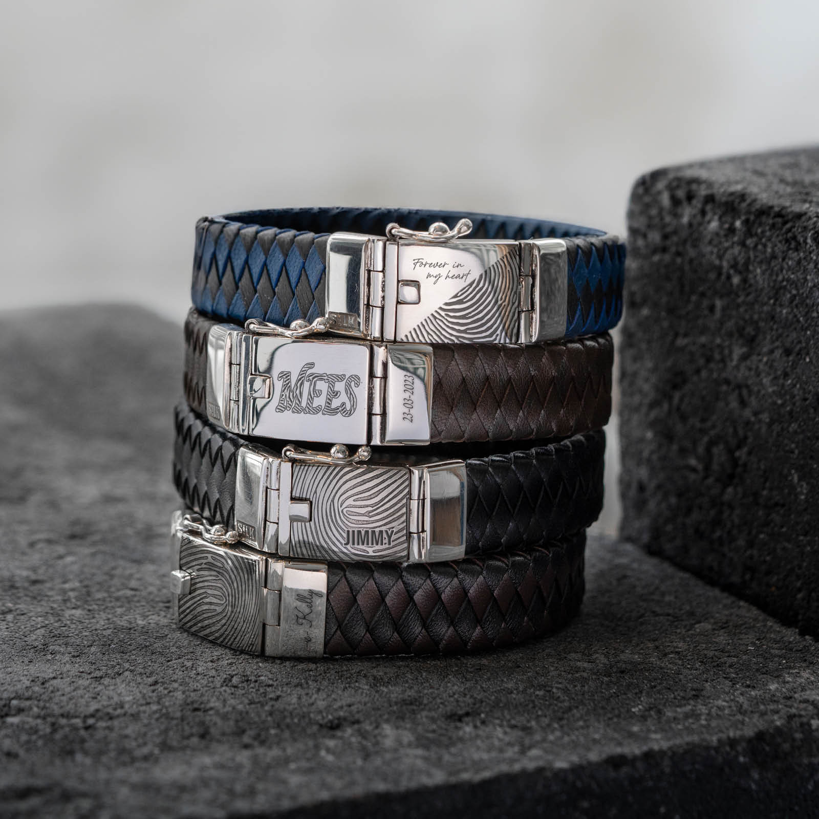 vingerafdruk armband